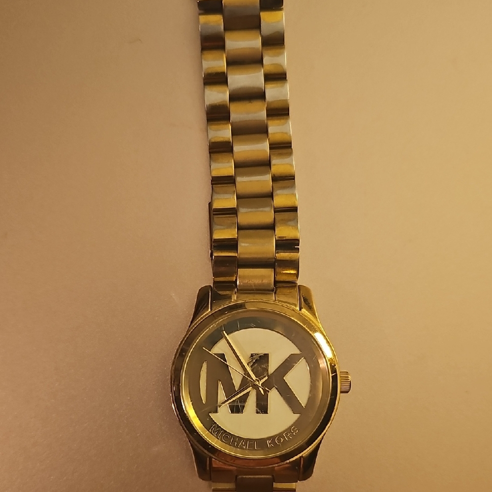 Michael Kors Gold-Tone Unisex Watch